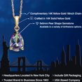 thumbnail image 2 of Gem Stone King 14K Yellow Gold Green Mystic Topaz Pendant Necklace for Women | 1.60 Cttw | Gemstone November Birthstone | Pear Shape 9X6MM | With 18 inch Chain, 2 of 6