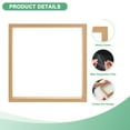 thumbnail image 2 of 2-Pack Dried Flower Frame, 10 x 10 Inch Double Acrylic Wooden Dried Flower Photo Floating Frame [Wood Color], 2 of 7