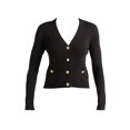 thumbnail image 5 of Sofia Jeans Women's and Women's Plus Ribbed Button Cardigan, Lightweight, Size XS-4X, 5 of 5