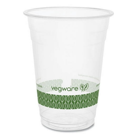 96-Series Cold Cup, 16 oz, Plastic, Clear/Green, 1,000/Carton | Bundle of 2