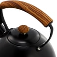 thumbnail image 5 of MegaChef 3.2 Quart Whistling Tea Kettle with Wood Grain Nylon Cool Touch Handle, Matte, 5 of 7