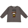 thumbnail image 3 of Inktastic Clearly Up To Something-long haired dachshund Boys or Girls Long Sleeve Toddler T-Shirt, 3 of 5