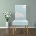 thumbnail image 4 of ZHANZZK Blue Sky with Clouds Stretch Chair Cover Protector Seat Slipcover for Dining Room Hotel Wedding Party Set of 1, 4 of 5