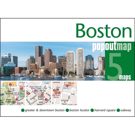 Popout Maps Boston Popout Map, (Paperback)