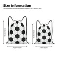 thumbnail image 2 of Disketp Soccer Ball Drawstring Backpack Drawstring Gym Bags Draw String Bags for Sports, Gym, Travel, Swimming, Beach-Small, 2 of 6