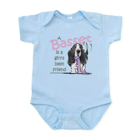 

CafePress - Basset Girls Friend Infant Bodysuit - Baby Light Bodysuit Size Newborn - 24 Months