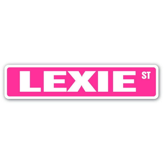 LEXIE Street Sign Childrens Name Room Sign | Indoor/Outdoor |  30" Wide