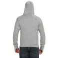 thumbnail image 3 of J America JA8872 Adult Triblend Full-Zip Fleece Hooded Sweatshirt, 3 of 4