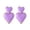 Purple, variant on Titanium Heart Love Earrings for Women, Hypoallergenic Cute Tiny Sequins Stud, Cartilage Tragus Screw Back Post Piercing Sensitive Ear