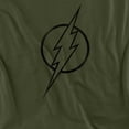 thumbnail image 2 of The Flash Line Logo 4 Kids T Shirt (Large) for Youth Toddler Boys and Girls, Military Green, 2 of 5