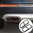 thumbnail image 4 of Black Stainless Steel Pipe Throat Exhaust Outputs Tail Frame Trim Cover for XC90 Exterior Accessories, 2Pcs, 4 of 5