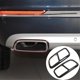 thumbnail image 4 of Black Stainless Steel Pipe Throat Exhaust Outputs Tail Frame Trim Cover for XC90 Exterior Accessories, 2Pcs, 4 of 5