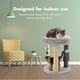 thumbnail image 5 of Árbol de gato pequeño 4 en 1 MECOOL con cama suave y juguetes de bolas colgantes color gris, 5 of 5