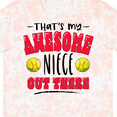 thumbnail image 4 of Inktastic That's My Awesome Niece out There with Softballs T-Shirt, 4 of 5