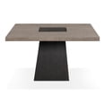 thumbnail image 2 of Furniture of America Garth 54" Square Indoor Dining Table, Rustic Oak and Dark Walnut, 2 of 9