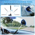 thumbnail image 3 of Windshield Cleaner Tool, Car Interior Cleaning Kit with Extendable Handle and 3 Reusable Microfiber Pads, Auto Glass Wiper and Detailing Brush Kit for Car & Home Window, Blue, 3 of 7