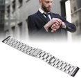 thumbnail image 3 of Bracelet de Montre en Acier Inoxydable avec Bracelet Métallique Ajustable, Double Boucle 24 mm, Sangle de Remplacement à Dégagement Rapide pour Hommes et Femmes, 3 of 8