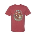 thumbnail image 2 of Wild Bobby I Only Told The Moon, Moon Phases Daisies and Butterflies Vintage Men Tee, Vintage Heather Red, 4X-Large, 2 of 6