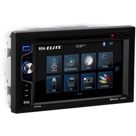 Boss BV755B Double DIN Bluetooth In-Dash DVD/CD Digital Media Car Stereo Receiver w/ 6.2" LCD Touchscreen