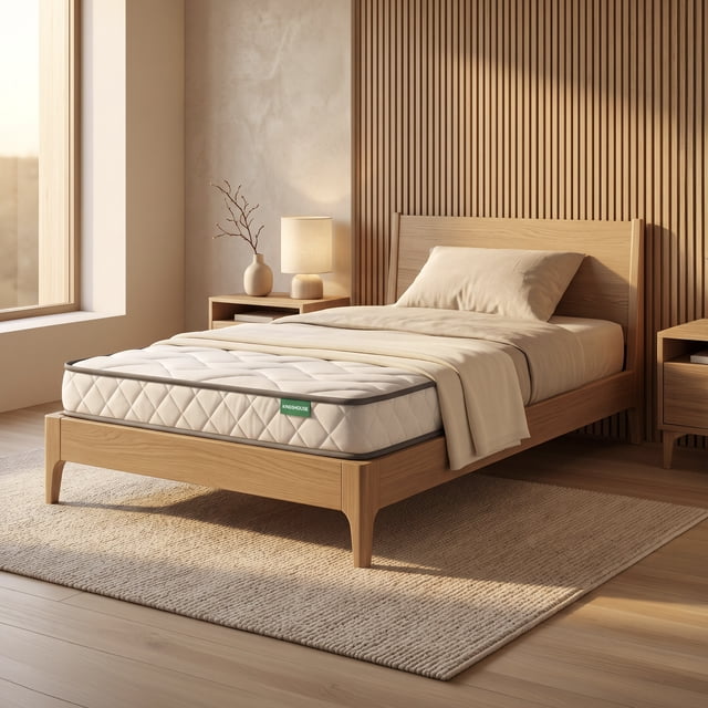 Colchón Individual En Caja Kingshouse Espuma Alta Densidad Memory Foam 190x100x12cm Blanco Individual