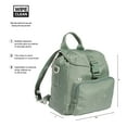 thumbnail image 2 of adidas Originals Micro 3.0 Mini Backpack, Silver Green/Semi Impact Orange, One Size, 2 of 6