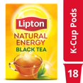 Lipton Natural Energy Black Tea Kcups, Tea Pods, 18 Ct