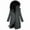 Dark Gray, variant on Winter Coats for Women Puffer Jacket Womens Winter Fashion Woman Lengthened And Thickened Medium Length Down Cotton Jacket