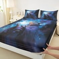thumbnail image 3 of Manfei Teens Dreamy Lizard Bed Sheets, Magical Animal King Sheets, Mystic Stars Galaxy Sheet Set, Super Cozy Room Decor, 4 Pieces, 3 of 7