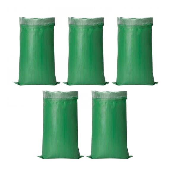 CCOCC 5 Pieces Lawn Garden Bags, Leaf Container, Waterproof Coated Sacks, Professional Double Layer Transport Sacks, Reusable Leaf Bags 50X90Cm
