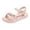 Pink, variant on Children Shoes Summer Flower Sandals, Girls Soft Sole Princess Flats with Butterfly Decor – Cute Dress Sandals for Party Wedding Fashion