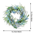 thumbnail image 2 of Spring Wreath for Front Door with Natural Twig Base, 15.7 Inch Outdoor Summer Wreath, Farmhouse Indoor Decor, Flower Wreath for Wedding Home Wall Window Porch, 2 of 7