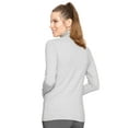 thumbnail image 3 of Stretch Is Comfort Women's Warm Long Sleeve Turtleneck Top Heather Gray 4X, 3 of 6