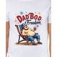 thumbnail image 4 of Dadbod And Freedom Men's Patriotic Festive Fourth of July Parody Funny T-Shirt, 4 of 5