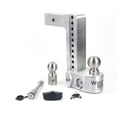 thumbnail image 1 of Weigh Safe Trailer Hitch Ball Mount WS10-2.5-KA Fits 2-1/2 Inch Receiver; 18500 Gross Trailer Weight; Adjustable; Stowable; 10 Inch Drop/11 Inch Rise, 1 of 2