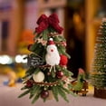 thumbnail image 4 of Árbol de Navidad de PE de estilo nórdico, mesa, chimenea, comedor, fiesta, árboles de Navidad con con decoración roja, 4 of 9