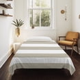 thumbnail image 4 of Beige Stripes Large Tapestry for Bedroom Wall Hanging Tapestry, Simple Beige White Texture Ceiling Backdrop Tapestries Poster Blanket Wall Decor for Teens Room Living Room Dorm 86" x 104", 4 of 8