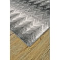 thumbnail image 3 of Milania Contemporary Chevron Rug, Gargoyle Gray/White, 8ft x 11ft Area Rug, 3 of 4