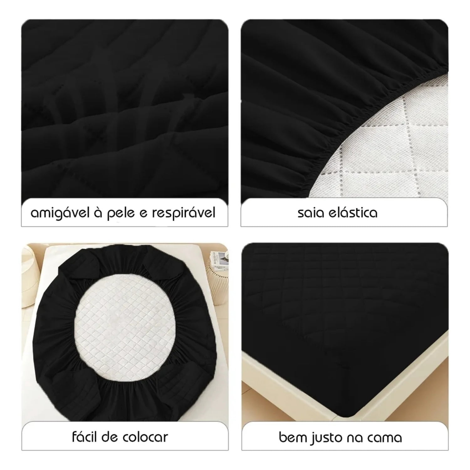 Quilted Fitted Mattress Pad Cover, 100% Waterproof Mattress Protector, Deep Pocket, Breathable & Noiseless, Soft and Comfortable