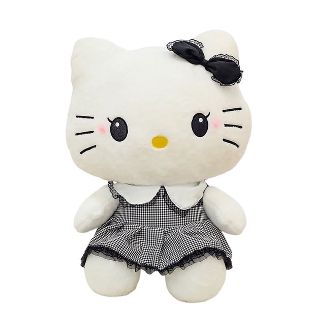 Hello Kitty Lazo Negro Juguete De Peluche Suave Y Corto Para Adultos , 30cm-90cm Fivean unisex