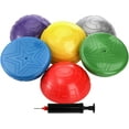 thumbnail image 3 of 6 Pack Balance Pod, Balance Trainer Dots for Squat Touch Downs, Core Body Balancing, Inflatable Stepping Pads, 1 Hand Pump, 3 of 6
