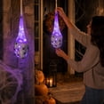 thumbnail image 5 of Halloween Hanging Light Up Spider Egg Sacs Decorations, Hanging Web Prop with Black Spiders, Indoor Outdoor Halloween Decor for Party Proch Yard Tree, 5 of 7