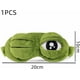 thumbnail image 2 of Antifaz para dormir Lindo Antifaz para dormir Rana verde Antifaz para dormir Pelusa Suave Sombra de ojos 3d Divertido Rana Ojo para hombres y mujeres Dormir (green1pcs) JAMW Sencillez, 2 of 5