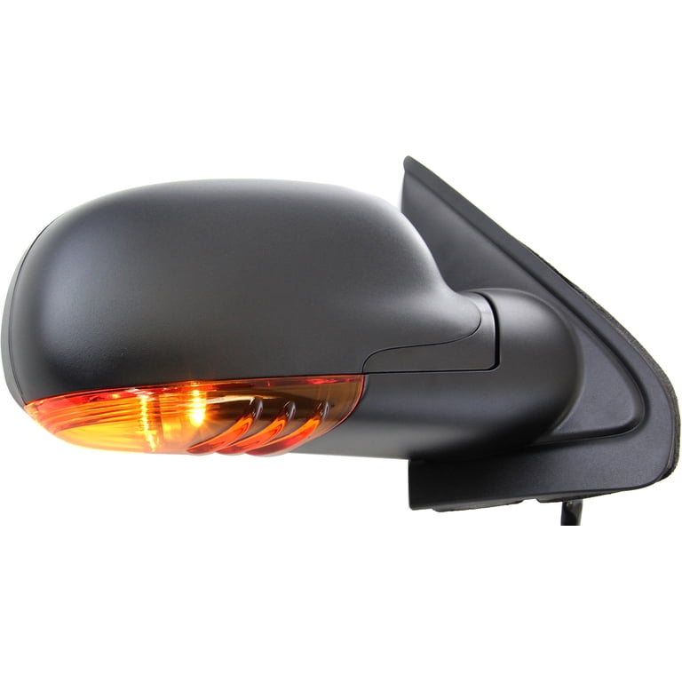 Right Passenger Side Power Heated Signal Mirror For Bravada, Trailblazer, Envoy | Textured Black