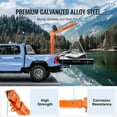 thumbnail image 4 of VEVOR Electric Pickup Truck Crane, 2200 lbs, Folding Truck-Mounted Bed Crane with Electric Winch 6000 lbs, Steel Pickup Truck Jib Crane Hoist 360° Swivel for Lifting Goods in Construction, Factory, 4 of 9