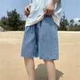 thumbnail image 2 of Men’s Outdoor Casual Denim Shorts Everyday Fashion Bottoms, 2 of 8