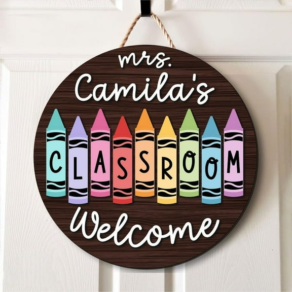 Teacher Gifts, Teacher Door Sign, Teacher Door Hanger, Classroom Decor, Teacher Name Sign, Teacher Appreciation Gifts, Welcome Teacher Sign