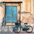 thumbnail image 2 of Digalakis, George 20x20 Black Ornate Wood Framed with Double Matting Museum Art Print Titled - Old Window And Bicycle, 2 of 4