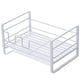 thumbnail image 1 of Organizador para fregadero de cocina, soporte para esponja, soporte para esponja para fregadero de cocina con bandeja extraíble, revestimiento blanco inoxidable, 1 of 5