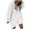 White, variant on Women Oversized Hoodie Dress Pullover Winter Kangaroo Pocket Long Sweatshirt Solid Casual Side Split Hoody Tops