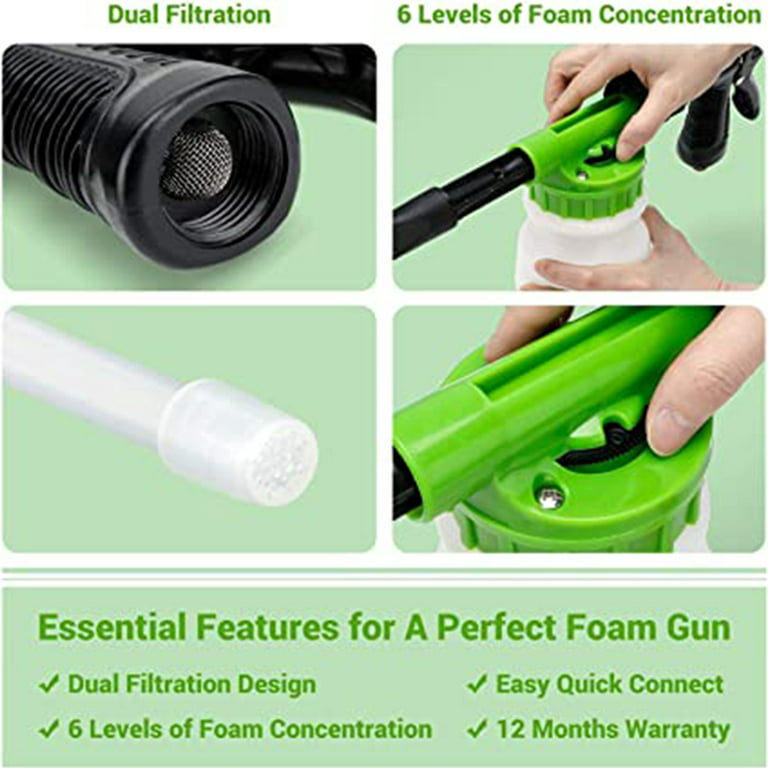 High-quality Green Foam Gun Car Wash Sprayer Soap Foam Blaster - Get A  Powerful, Efficient, And Reliable Foam Gun For Your Car Wash Needs!  Transform Y
